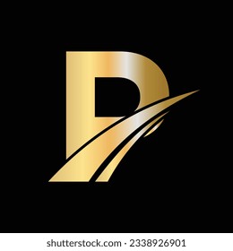 Initial P Letter Logo Design Symbol. Letter P Logotype Sign Template