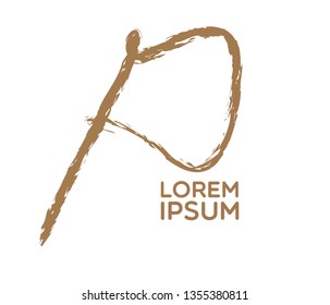 initial P letter logo, sign or icon 