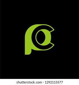 initial P letter P technology IT combination P