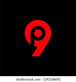 initial P letter P technology IT combination P