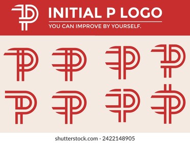 Initial P Logo Collection, Vector Logo