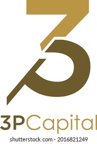 initial p logo design vector