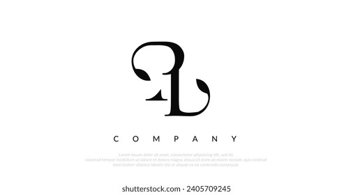 Initial P Logo Design Vector 