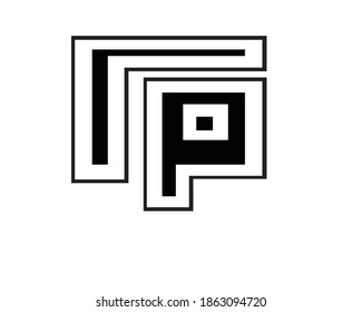 initial p logo letter designs and monogram logos