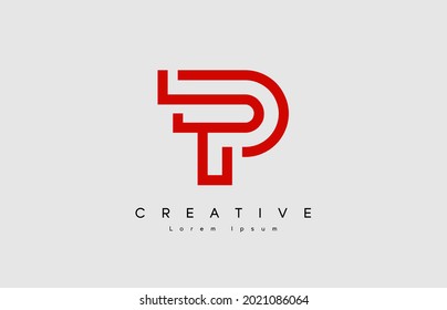 Initial P modern monogram and elegant logo design. Professional Letters Vector Icon Logo. line style.