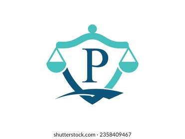  Anfangs-P-Monogramm-Alphabet mit Symbol für Rechtsskala.
Rechtsanwalt, Rechtsanwalt, Rechtsanwaltsbüro, Rechtsanwaltskanzlei, Maßstab, Logo-Vorlage