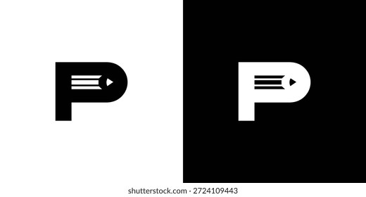 El diseño inicial del logo de P Pencil es único y moderno
