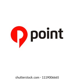 Initial P for Point logo design inspiration