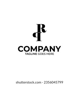 Diseño inicial de logotipo con letras P y R