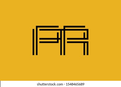 Initial PA AP PD DP modern monogram and elegant logo design, Professional Letters Vector Icon Logo on background.