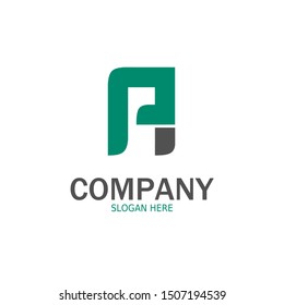 Initial PA Logo monogram design template. Simple style modern flat logo.