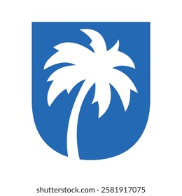 Initial Palm Tree On Letter U