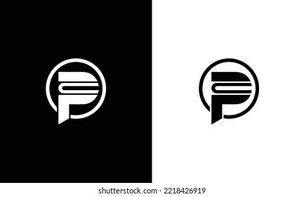 Ursprüngliche PC-Buchstaben Logo Design Vektorgrafik. Letter PC Icon Design.