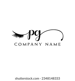 Logo des Logos für das erste PG Wimpern, Vektorgrafiken für moderne Symbole