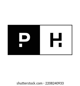 firma de financiación de la carta comercial con logotipo de PH inicial