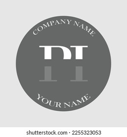 Initial PI letter logo typography elegant modern illustration monogram creative