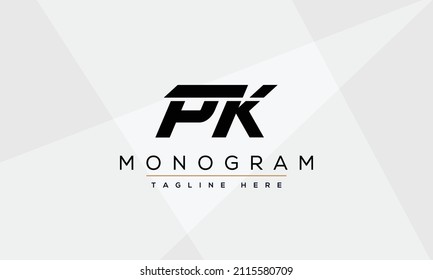 Initial PK Letter Logo With Creative Modern Business Typography Vector Template. Creative Letter PK Logo.