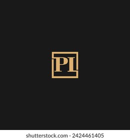 Initial PL Letter Logo With Creative Modern Business Typography Vector Template,