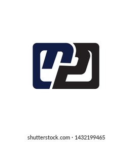 Initial PN, NP, logo business template vector icon