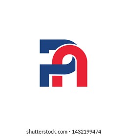 Initial PN, NP, logo business template vector icon
