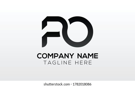 Initial PO Letter Logo With Creative Modern Business Typography Vector Template. Creative Letter PO Logo Vector.