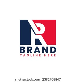 Initial Political and Patriotic R Logo Template, American Letter R Logo Design