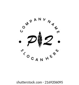 Initial PQ letter logo vector illustration