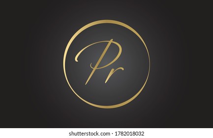 Initial PR Letter Logo With Creative Modern Business Typography Vector Template. Creative Letter PR Logo Vector.