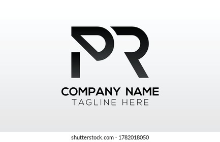 Initial PR Letter Logo With Creative Modern Business Typography Vector Template. Creative Letter PR Logo Vector.
