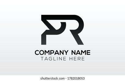 Initial PR Letter Logo With Creative Modern Business Typography Vector Template. Creative Letter PR Logo Vector.