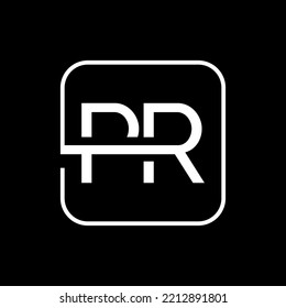 Initial PR letter Logo Design vector Template. Creative PR Letter Logo Design Vector Illustration.