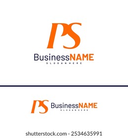 Initial PS logo design vector illustration, Creative letter PS logo concepts