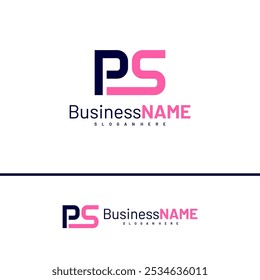 Initial PS logo design vector illustration, Creative letter PS logo concepts