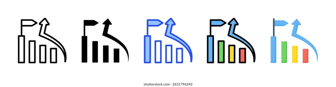 Initial Public Offering Icon Collection With Multiple Styles