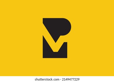 Initial PV VP modern monogram and elegant logo design, Professional Letters Vector Icon Logo on luxury background.