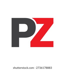 Initial PZ Letter Logo Design Service