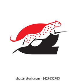 Initial Q cheetah logo template vector illustration