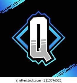 Initial Q Gaming Logo Design Template Inspiration, Vector Illustration.