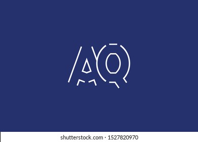 Initial Q Letter Logo Design Vector Template. Monogram and Creative Alphabet AQ QA Letters icon Illustration.