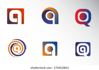 Initial Q Letter Logo Design Vector Template. Monogram and Creative Alphabet QQ Letters icon Illustration.