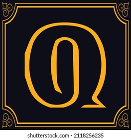 Initial Q Letter Logo Design Vector Template. Monogram and Creative Alphabet QQ Letters icon Illustration.