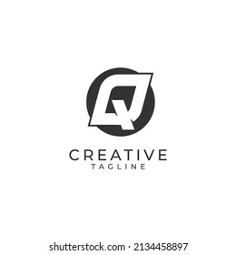 Initial Q Letter Logo Design Vector Stock Vector (Royalty Free ...