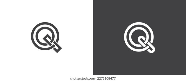 Initial Q Letter Logo Design Vector Template.