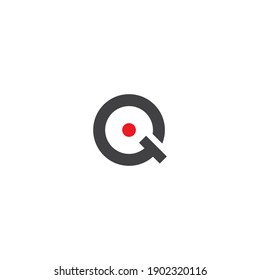 Initial Q letter logo template vector