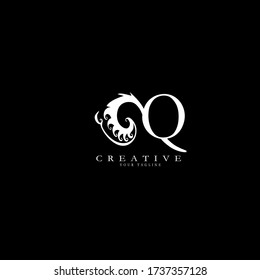 Letra Q inicial Única belleza creativa moderna y de lujo florida el logo de un monograma ornamental. logotipo vectorial de diseño.