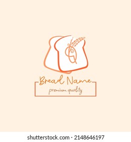 Initial Q letter with wheat grain and white bread. Perfect for Bakery, Bread, Cake, Cafe, Pastry, Healthy Food, Cafetarian, Home Industries Business Logo Vector Idea.