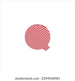 initial q logo design abstract icon