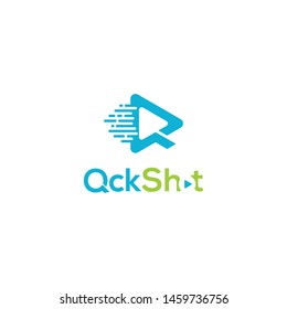Initial Q logo design template for multimedia