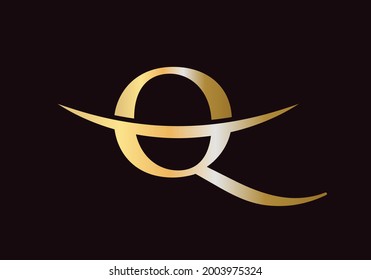 Initial Q logo. Q letter logo design vector template