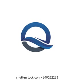 Initial Q - Q logo - logo template vector illustration